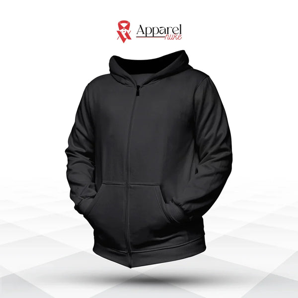 Urban Edge Zipper Hoodie | Black | UniSex